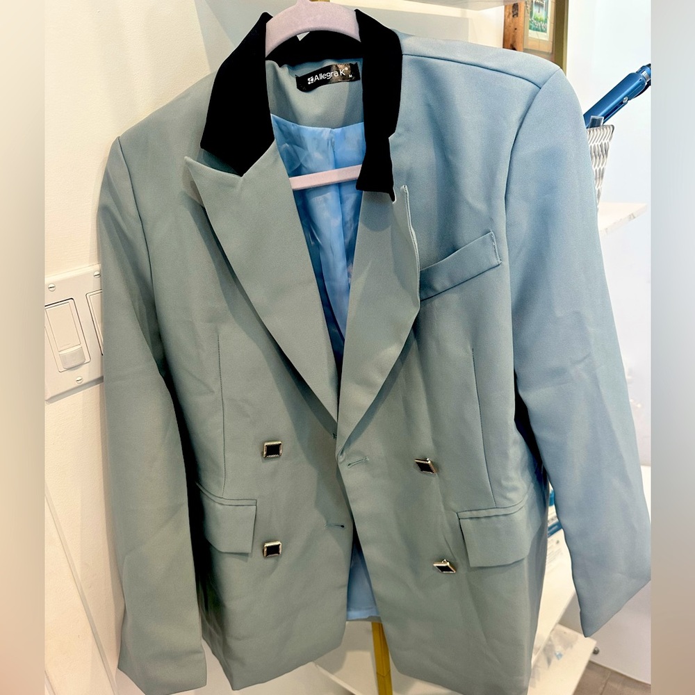 Light Blue Allegra K Blazer